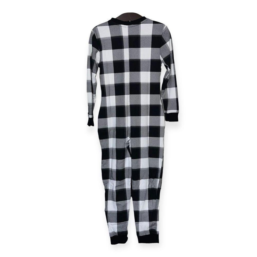 STARS ABOVE Women’s Thermal One Piece Pajamas in Black and Cream Size XS NEW - Picture 4 of 15